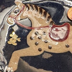 10k gold Mickey Mouse pendant